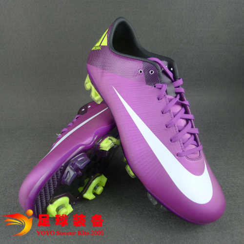 （特价）专柜正品NIKE MERCURIAL SUPERFLY III 紫色 FG碳纤维底顶级足球鞋