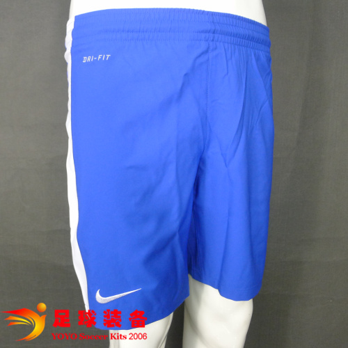 （团购顾客享受价格）专柜正品NIKE 蓝色光板组队足球短裤