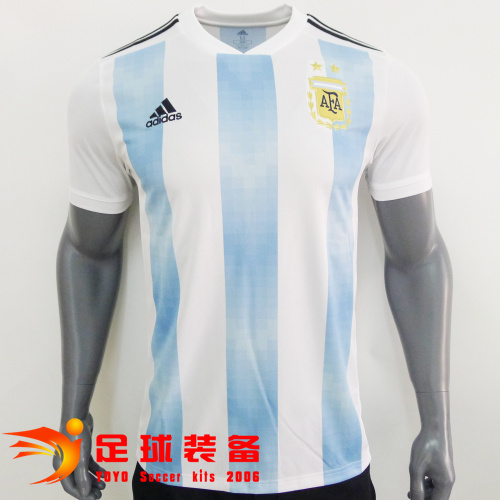 专柜正品ADIDAS 2018世界杯 阿根廷主场球迷版短袖球衣