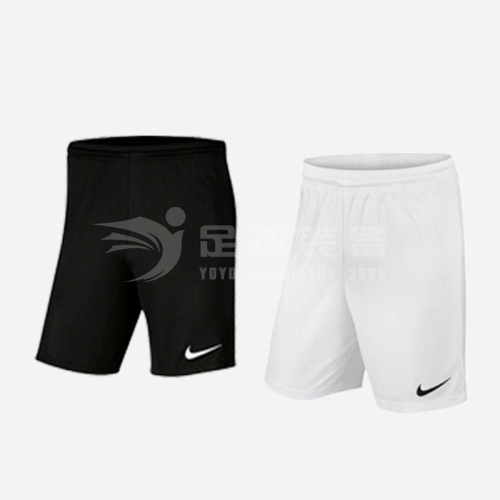 专柜正品NIKE 足球 白色黑色 比赛短裤