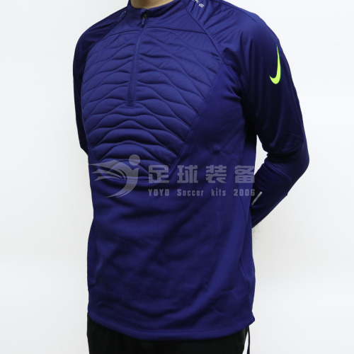 专柜正品NIKE 冬季男子足球训练长袖半拉链运动套头衫