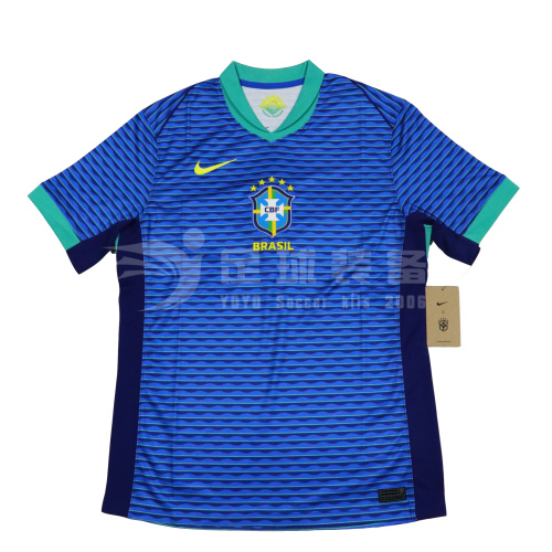 专柜正品NIKE 巴西2024美洲杯客场球迷版短袖球衣