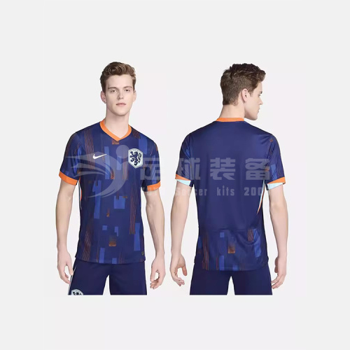 专柜正品NIKE 荷兰2024欧洲杯客场男成人球迷版短袖足球服球衣